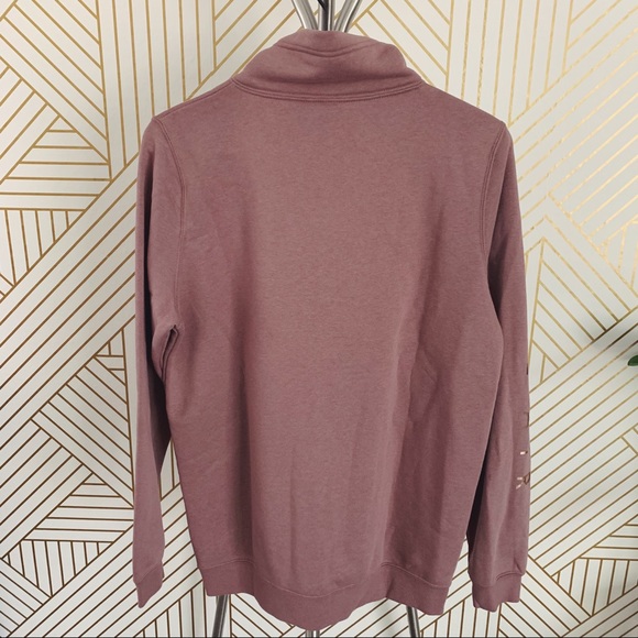 Nike Mauve Pink + Rose Gold Half Zip Sweatshirt - Picture 3 of 5